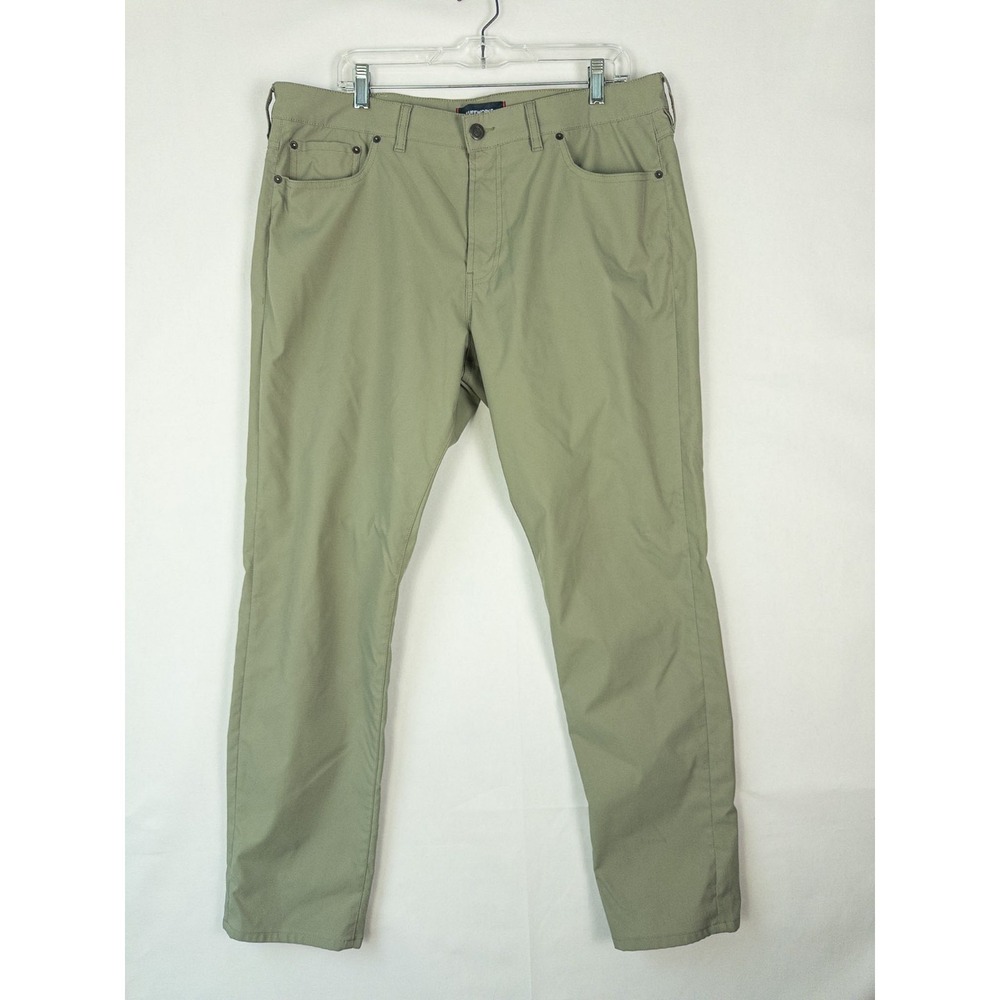 Bluffworks Ascenders Mens Pants 38x32 Sage Green Stretch Performance Chino
